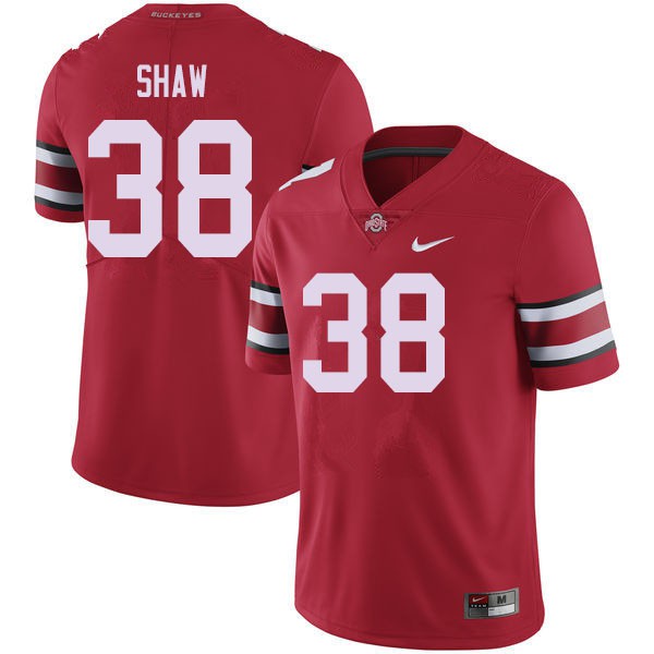 Ohio State Buckeyes #38 Bryson Shaw Men University Jersey Red